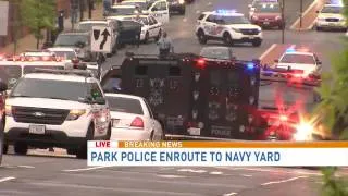 Police on scene for report of a shooter at Navy Yard in D.C.