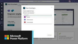 How to build and publish Power Virtual Agents chatbots in Microsoft Teams