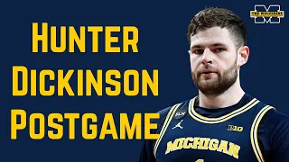 Hunter Dickinson On Game-Tying Shot, Overtime Win Over Wisconsin | Michigan Basketball #goblue