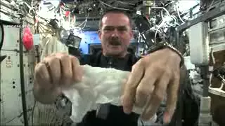 Wringing A Wet Washcloth In Space