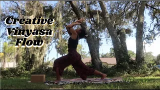 30-Minute Vinyasa Yoga Flow for Creativity // Crow Pose // Sample Teaching Video