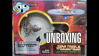 Vintage Star Trek Enterprise refit from the wrath of khan Art Asylum unboxing.