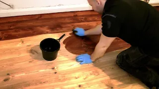 How to Stain a Wooden Floor (pro method for DIY)