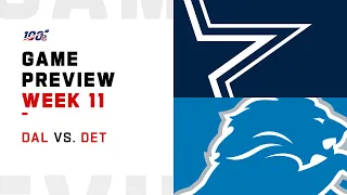 Dallas Cowboys vs Detroit Lions Week 11 NFL Game Preview