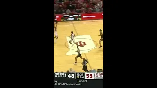 Zach Edey Block Mason Gillis Reverse Lay-up at Indiana | Purdue Men's Basketball