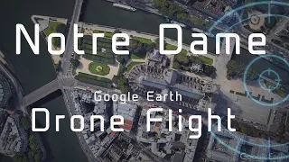 Notre Dame Fire 360° Virtual Drone Footage