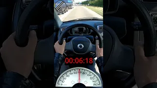 Smart ForTwo 1.0 mhd 451 71 PS 0-100 kph Acceleration Test