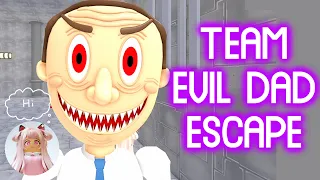 TEAM EVIL DAD ESCAPE!👨 (TEAMWORK OBBY) - Roblox Obby Gameplay Walkthrough No Death [4K]