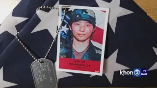 Attempts to reunite flag for fallen Hawaii soldier with family after it was found in Missouri