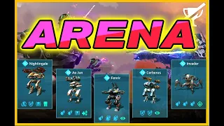 War Robots Nightingale Ao Jun Fenrir Cerberus Invader Arena Mode Gameplay