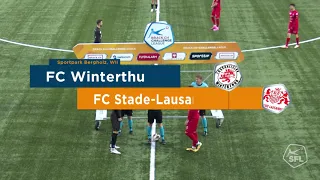 SLOTV: Match entre le FC Winterthour et le FC Stade Lausanne Ouchy.