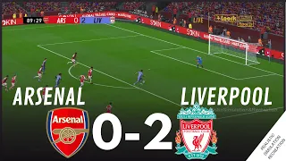 Arsenal vs Liverpool [0-2] MATCH HIGHLIGHTS • Video Game Simulation & Recreation