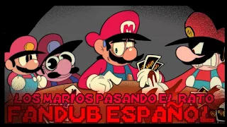 FNF | LOS MARIOS PASANDO EL RATO | FANDUB ESPAÑOL | MARIO MADNESS V2