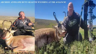 ARCHERY PRONGHORN ANTELOPE HUNT WYOMING BOW & ARROW PERFECT SHOT ON FATHER SON HUNT AT THE 4J RANCH!