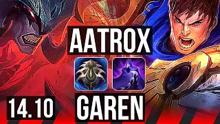 AATROX vs GAREN (TOP) | 11/1/2, 6 solo kills, Godlike | EUW Diamond | 14.10