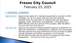 Fresno City Council Meeting 2/23/23