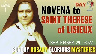 Novena to St. Therese of Lisieux Day 2 Sunday Rosary ᐧ Glorious Mysteries of Rosary 💙 September 24th