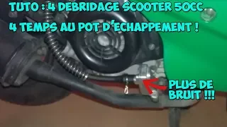 Facile : Débridage scooter 50cc 4temps pot d'échappement ! #3