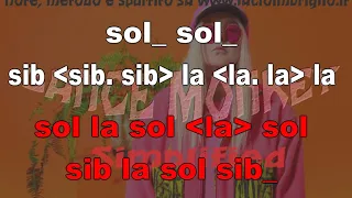 Dance monkey - SEMPLIFICATO - karaoke notazionale