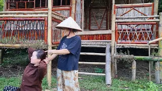 How to make bamboo walls, perfect the house. Having a new shelter, starting a new life | LyHuong |