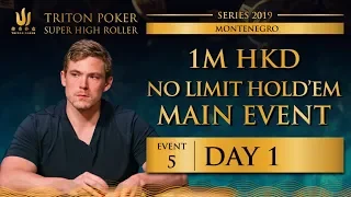 Triton Montenegro 2019 - NLH Main Event €110K - Day 1