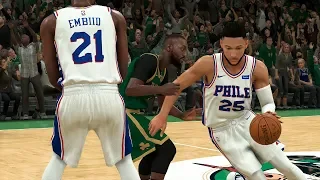 NBA Today 12/12 Boston Celtics vs Philadelphia 76ers Full Game Highlights (NBA 2K)