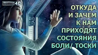 ОТКУДА И ЗАЧЕМ К НАМ ПРИХОДЯТ СОСТОЯНИЯ БОЛИ и ТОСКИ/ WHERE DO THE CONDITIONS OF PAIN  COME?