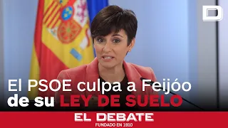 El PSOE culpa a Feijóo del fracaso de su ley del suelo, provocado por Yolanda Díaz