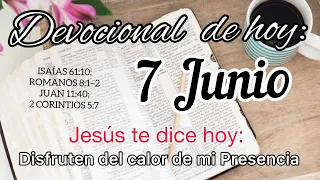 Devocional de  hoy 7 Junio |  Devocionales cristianos cortos | Devocionales diarios