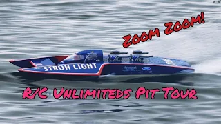 Radio Controlled Racing Hydroplane Pit Tour | R/C Unlimiteds Atomic Cup