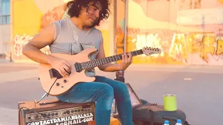 Nirvana - Smells Like Teen Spirit - Practicing Alone on the street - Cover by Damian Salazar