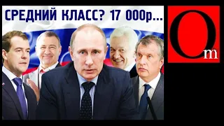 Нищий класс. "Он смеется над нами" - жители РФ о путинских 17 тыс. рублей для среднего класса