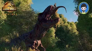 Tyrannosaurus Rex VS Giganotosaurus - Jurassic World Evolution 2