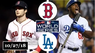 Boston Red Sox vs Los Angeles Dodgers Highlights || World Series Game 4 || October 27, 2018