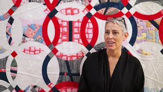 Victoria Findlay Wolfe on her quilt, "The Space Between Heartbeats"