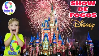 SHOW DE FOGOS NO CASTELO DISNEY 2024 | HAPPILY EVER AFTER | MAGIC KINGDOM