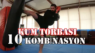 Kum Torbası ile nasıl çalışılır ? 10 Kombinasyon  | Kick Boks