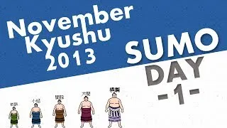 Grand Sumo Tournament - Kyushu Basho - November 2013 [ Day 1 ]