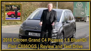 2016 Citroen Grand C4 Picasso 1 6 BlueHDi Flair CX66OGS | Review and Test Drive