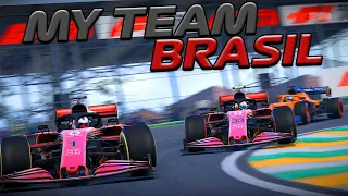 F1 2020 - MY TEAM - GP DO BRASIL 50% - O BRASILEIRO LUTA ATÉ O FIM! - EP 176