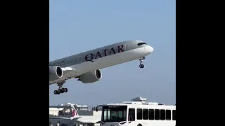 Qatar Airways Airbus A350 takeoff || aviation boy