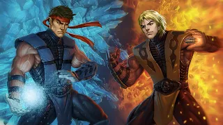 Ryu Ice VS Ken Fire  -  What If Ryu were to have Sub-zero powers?