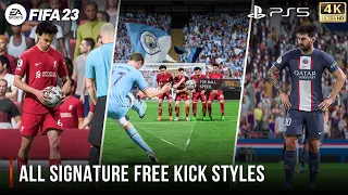 FIFA 23 | All Signature Free Kick Styles | PS5™ 4K 60FPS