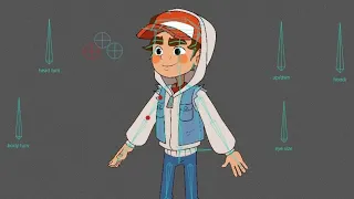 Subway Surfers fan art 🛹✨ Animation and rigging test by Hanaa Mohamed using Moho ✨