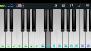 ,, Песенка о Маме" С.Разоренов (текст и ноты) Perfect Piano tutorial на пианино одним пальцем