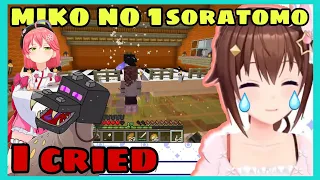 Miko Log In Minecraft Just To Watch Sora Live and Then Log Out  | Warning Tee Tee [Hololive/Eng Sub]