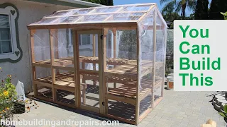 How To Build Wood Framed Greenhouse - Easy Backyard Projects You Can Build Yourself