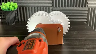 3D Printed Gearbox - Speed Test with Drill #2