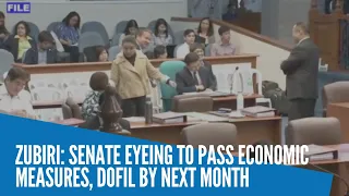 Zubiri: Senate eyes passage of economic bills, DOFIL soon