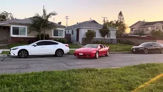 Lotus Esprit SE size comparison vs Mazda 6, Honda Accord and a Toyota Tacoma